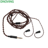 DNOVING 4 Strands Woven Cable, 3.5mm Plug Lossless Sound Headphone Replacement Cable, 3.9ft OFC Core