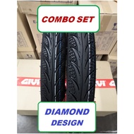 COMBO SET TYRE DIAMOND TUBELESS 80/90 70/90 17 TAYAR TIRE LC LC135 EX5 LAGENDA 110 115 WAVE SRL BUNG