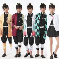 Demon The Emulate Slayer Character Kamado Nezuko With This Breathable Kimono For Costume Kids