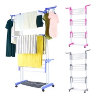 3 Tier Foldable Drying Rack Clothes Rack Hanger Rack (Double Support) 3 Color