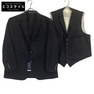 Polo Ralph Lauren 炭灰色羊毛細條紋美國製造兩件式西裝（無標籤）