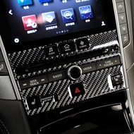 Infiniti Q50 CD Panel Carbon Fiber Console Interior Stickers Modified Accessories