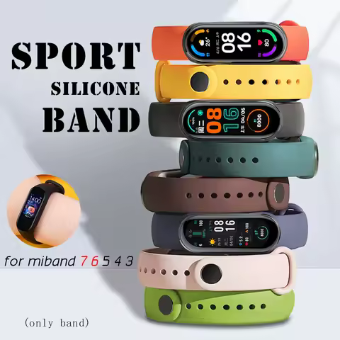 Strap For xiaomi mi band 7 6 5 4 3 Silicone Bracelet for miband 6 watch Accessories Wristband for Mi
