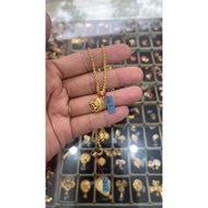 Set Kalung dan Liontin Model Cendrawasih Elegant Emas Asli