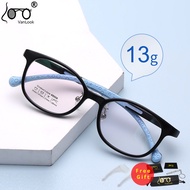 Kids Glasses for Students Lens Replaceable Silica Gel TR90 Crystal Spectacles Frame Transparent Boys