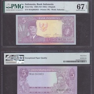 Uang Kuno 5 Rupiah Soekarno PMG