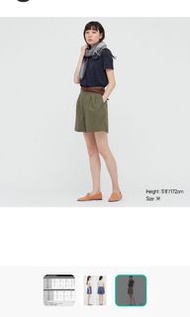 Uniqlo 棉麻短褲