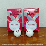 DHS 3 Star DJ40+ WTT Table Tennis contains 6 - DHS WTT 3STAR WORLD TOUR Table Tennis