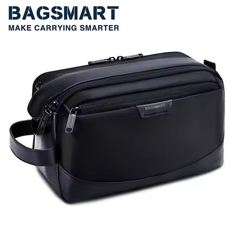 Men's Toiletry Bag BAGSMART Large Toiletry Organizer Dopp Kit Makeup bag Waterproof cosmetic Bags Me