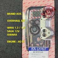 ENGINE OVERHAUL GASKET CARBON HEAD SAGA ISWARA 12V WIRA SATRIA 1.3 /1.5 MEGAVALVE