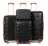 [รับประกัน5ปี] Sea Choice กระเป๋าเดินทาง bags Travel luggage กระเป๋าเดินทางล้อลาก วัสดุPP ขนาด12/20/24/28 นิ้ว ล้อคู่ รุ่นซิปYKK พร้อมระบบล็อคTSA กันแรงกระแทก