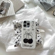 Bow Cherry Samsung 25ultra/S24+Phone Case S23/S22/S21fea72/A55/A54