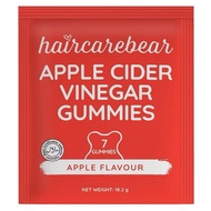 Haircarebear Apple Cider Vinegar Gummies (7 Gummies / 18.2g) - Apple Flavour Halal ACV Supplement Gu