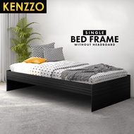 KENZZO : Single Pull Out Bed Frame / Wooden Single Bed Frame / Wooden bed frame / Single Bed fame wi