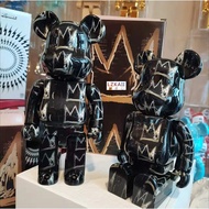 Bearbrick × Jean-Michel - Basquiat 6TH 8TH Gear Joint 400% 28 cm High Quality Lzkail.sg Action Figures Toy Collection
