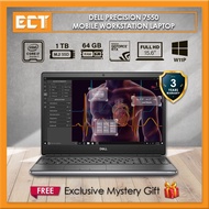 Dell Precision 7550 Mobile Workstation Laptop (i7-10875H 5.10Ghz,1TB SSD,64GB,15.6"FHD,Quadro RTX 50