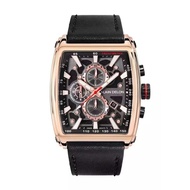 Alain Delon Leather Men Watch