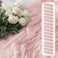 15/6/2 Pack Rustic Cheese Cloth Table Runner, 17x108 Inches, Spring Easter Cheese Cloth Table Runner