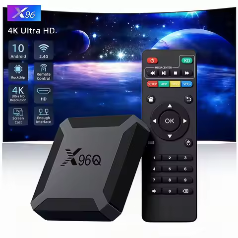 X96Q Smart TV Box Android 10.0 Allwinner H313 Quad Core 4K Media Player 2.4G WiFi Set Top Box 1GB+8G