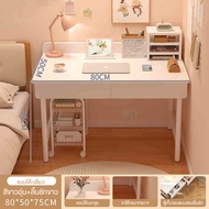 REX โต๊ะคอมพิวเตอร์โต๊ะทำงานโต๊ะห้องนอนในบ้านโต๊ะทำงานเรียบง่ายทันสมัยพร้อมลิ้นชัก