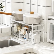 Yushijia Small Appliances Layered Storage Kitchen Narrow Storage Rack Countertop Window Sill Cabinet Pot Seasoning Rack