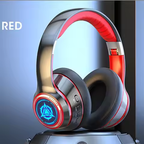 Noise Canceling Wireless Bluetooth 5.2 Headphones Over-Ear Mega Bass Computer Wireless Headphones Ea