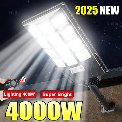 4000W 90000LM Powerful Solar Led Light Outdoor Sunlight Induction Street Light 192LED Super Bright G