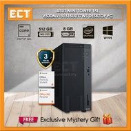 Asus Mini Tower 15L V500MV-31315U017WS Desktop PC (i3-1315U 4.5GHz,512GB SSD,8GB D5,Intel,W11,H24+M3