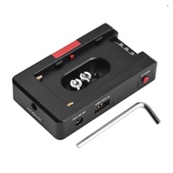 [Cameraworld]Andoer NP-F Battery Charger Metal Battery Adapter Plate with USB Charging Port DC12V DC