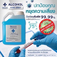 ซื้อ 24 ชิ้นจัดส่งฟรี!!! แอลกอฮอล์ ALCOHOL HAND SPRAY 75% ขนาด1ลิตร/1000ml ชนิดน้ำ