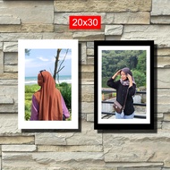 12R (20X30) PHOTO PRINTING PLUS BLACK FRAME MDF BOARD MEDIA