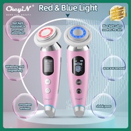 CkeyiN 2 in 1 EMS Face Lifting Massager Neck Eye Tightening Photon Therapy Hot Compress Anti Wrinkle