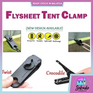 Flysheet Clip Camping Tent Clip Fly Tarp Clamp Tarpaulin Clips Canvas Cloth Buckle Awning Wind Rope Shark Klip