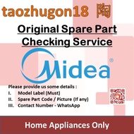 Original Midea Spare Part Checking Service Washing Machine Refrigerator Freezer Air Conditioner Airc