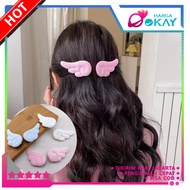 HO Pair of Angel Wing Hair Clips Bangs Clips Angel Wing Hair Clips Cute Lightweight Hair Fashion Acc