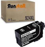 Run Star Remanufactured 1-Pack Epson 924XL T924XL Ink Cartridge Replacement for Epson 924XL T924XL H