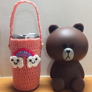 Pink Yeti Glass Bag Little Cloud Pattern