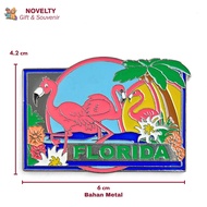 Florida Metal fridge magnet souvenirs from the United States