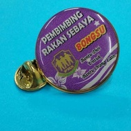 COLLAR PIN PRS BONGSU PURPLE COLLAR PIN 25mm DIAMETER