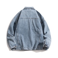 FGBTF Store Men's Casual Loose Denim Jacket for Autumn and Workwear in Malaysia
