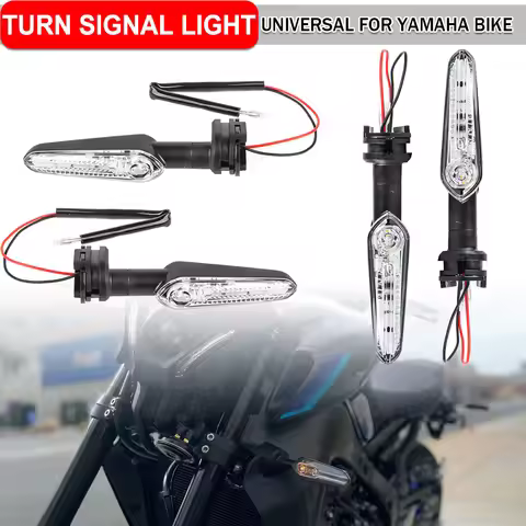 Motorcycle Turn Signal Light Front Rear Indicator Blinker LED Lamp Universal For Yamaha TRACER 700 9