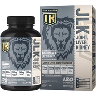 IRON KINGDOM JLK Joint Liver Kidney Premium Health Complex Milk Thistle, Choline Boswellia, Cordycep