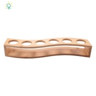 【hzswankgd3.sg】5X Shot Glass Holder Set-1Oz/30Ml Shot Glass Set Bamboo Shot Glass Holder, 6Pcs Shot 