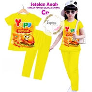 Short shirt and trousers set CP EDITION children'sST with Yupy Burger image