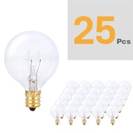 15/25pcs Tungsten Replacement Filament Clear Light Bulb Lamp E12 220V-240V 7W Warm White 2700K