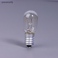 yosunrui5j] 2Pcs E14 15W High Temperature Resistant Refrigerator Bulb Microwave Oven Replacement Lig
