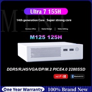 SZBOX M125 125H/M155 155H DDR5 5600 M.2 PICE 4.0 2280 SSD Wifi6 BT5.2 Buite in Audio Desktop Gaming 