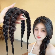 Adjustable Braided Hair Wrap, Magnetic Clip-in Ponytail Extension For Fishtail & Updo Styles T9e7