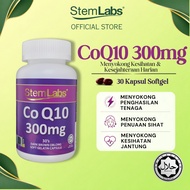StemLabs CoQ10 300mg | Suplemen Tenaga, Kesihatan Jantung & TTC [JAKIM Halal | Kelulusan KKM]