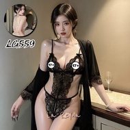 Lareyna Lingerie Sexy Jumpsuit Lace Elegant Cupless Vless Sensual Night LG559